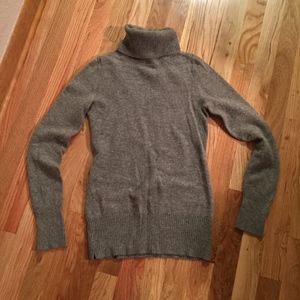 J. Crew 100% cashmere grey turtleneck, size XS